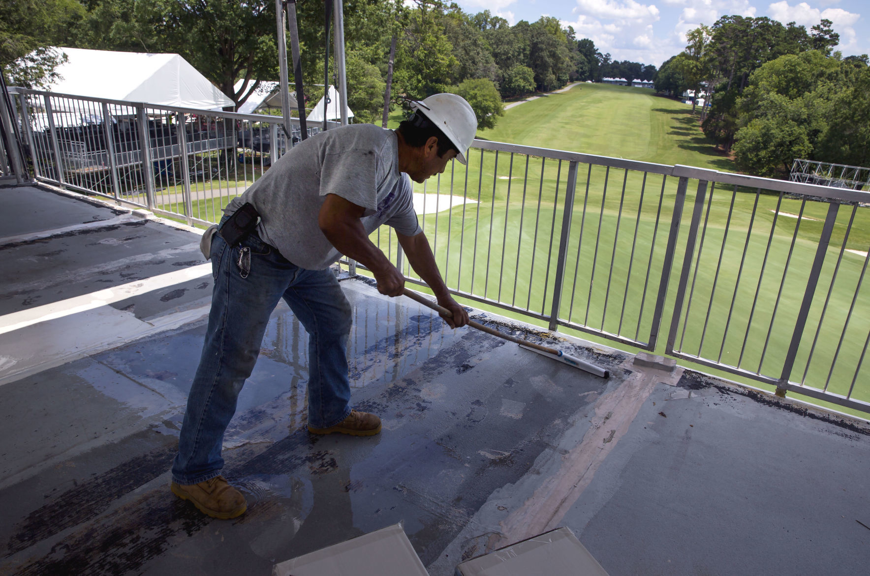 Preparation for Wyndham Championship